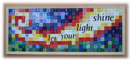 Let your light shine - quiltwork tapestry